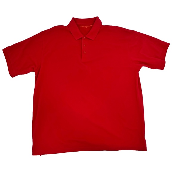 5.11 Tactical Series Mens Size 2XL Polo Shirt Red Short Sleeve Collared Outdoor - Picture 1 of 8